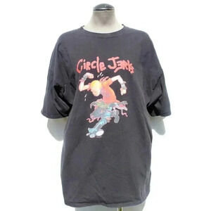 Vintage Circle Jerks Shawn Kerri Comic Punk Shirt Black Flag Band Skate 2XL